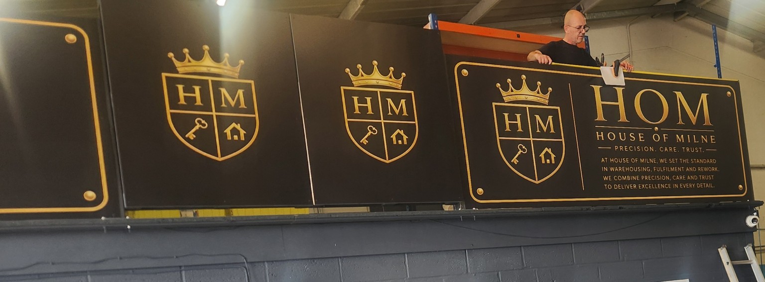 House of Milne branding inside the Corby Operations Centre
