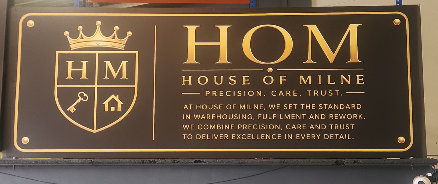 House of Milne Precision Care Trust signage